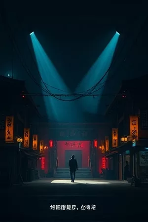 《最后一班地铁》空荡站台与驶入列车的车头灯